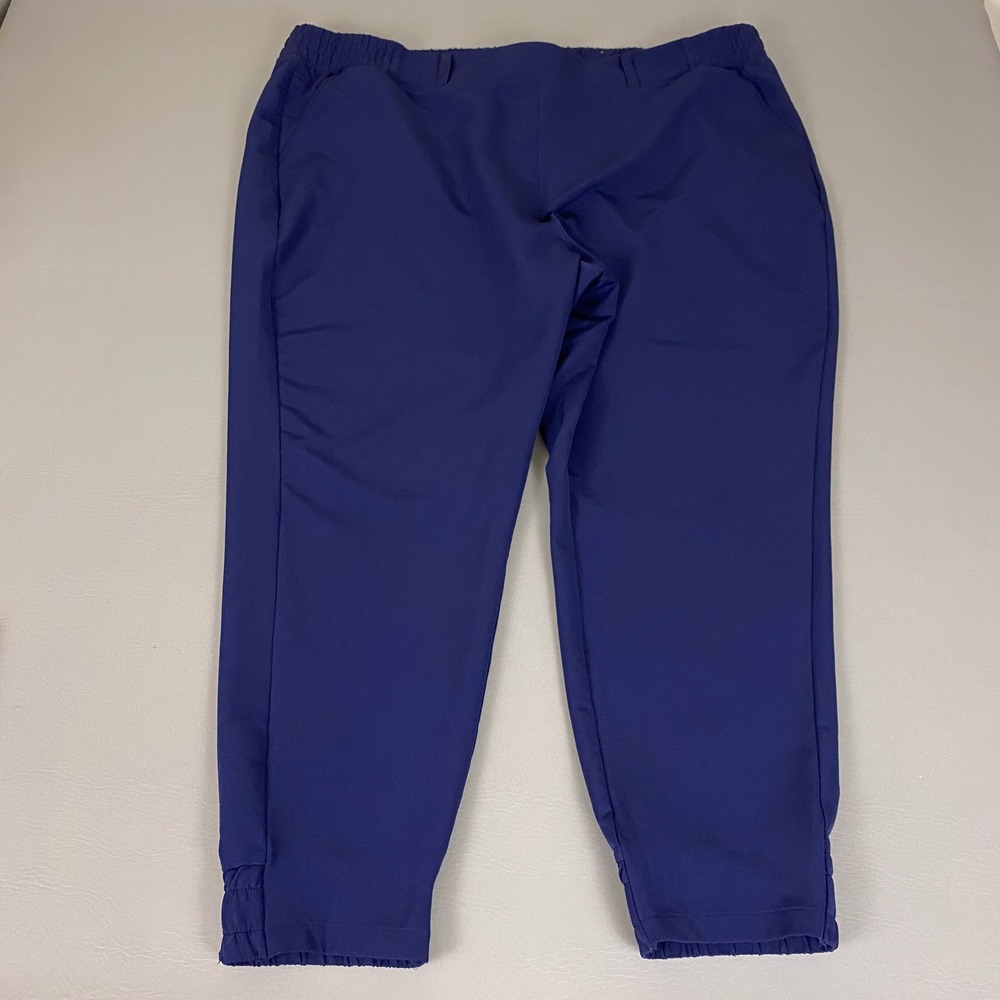 Tek Gear Jogger Pants Women's 2X Navy Blue Activewear Elastic Waist Ankle Length